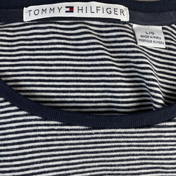 NWT Tommy Hilfiger Short Sleeve Striped  Top - Picture 8 of 10